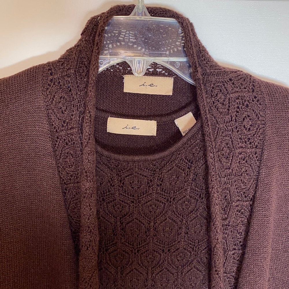 Women’s i.e. sweater set cardigan size M
